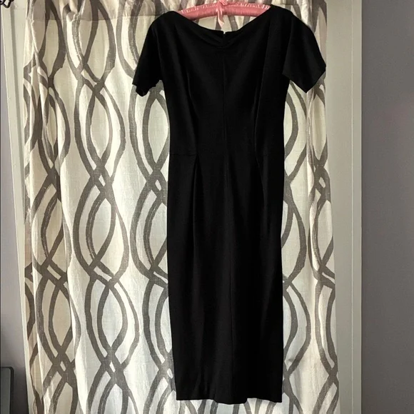 Classic Vintage Black Midi Dress - Picture 6 of 7